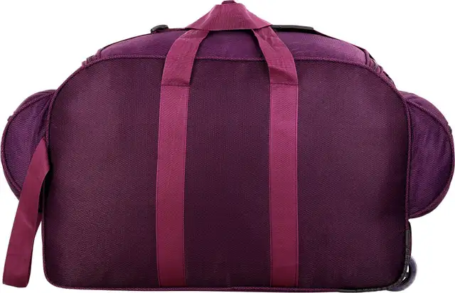 Expandable 65 L Duffle Bags Luggage With Trolley-Purple- Duffel With Wheels - Image 4