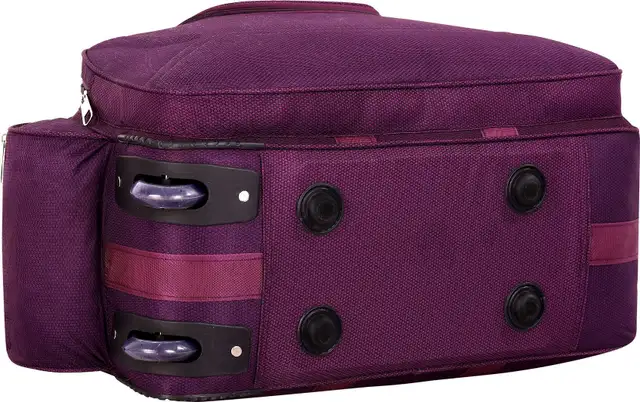 Expandable 65 L Duffle Bags Luggage With Trolley-Purple- Duffel With Wheels - Image 3