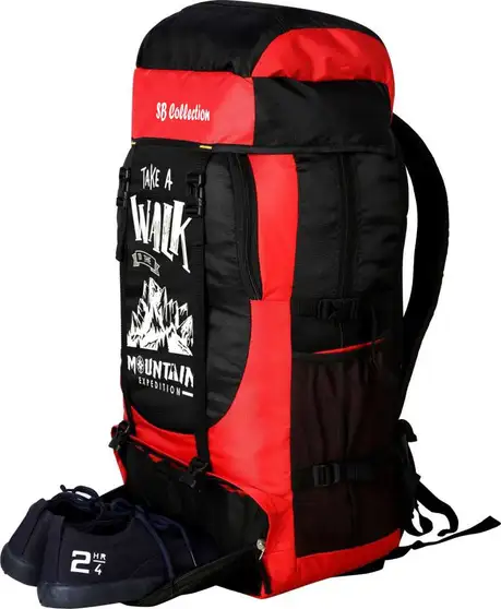 Climate Proof Water Resistance 59L Color Red Rucksack Tracking Bags Rucksack - 59 L (Multicolor) - Image 4
