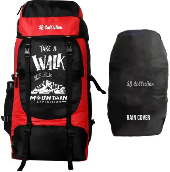 Climate Proof Water Resistance 59L Color Red Rucksack Tracking Bags Rucksack - 59 L (Multicolor) - Image 3