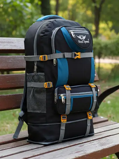 Tracking bag New Trekking bag Rucksack bag Rucksack - 90 L Rucksack - 90 L (Black, Multicolor) - Image 5