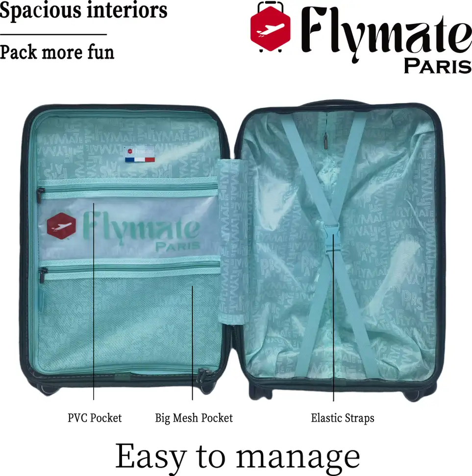 flymate paris Suitcase Combo (Blue) - Image 5