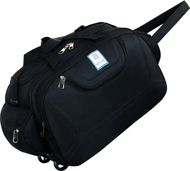 Nice Line (Expandable) 65 L Duffle Bag With Roller Wheels For Men & Women - Blue - Regular Capacity Duffel With Wheels (Strolley) - Image 2