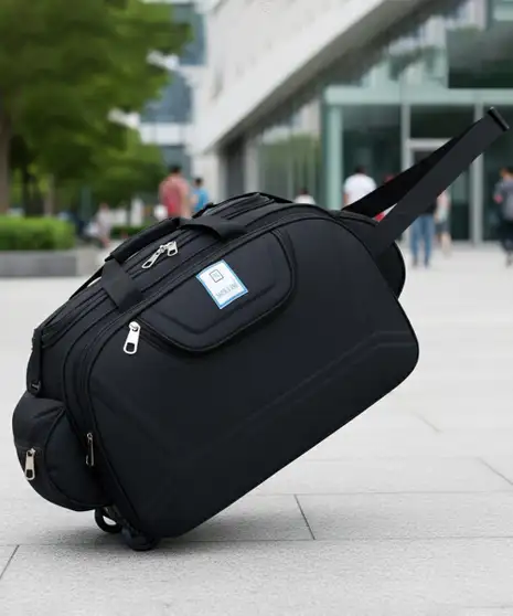 Nice Line (Expandable) 65 L Duffle Bag With Roller Wheels For Men & Women - Blue - Regular Capacity Duffel With Wheels (Strolley) - Image 5