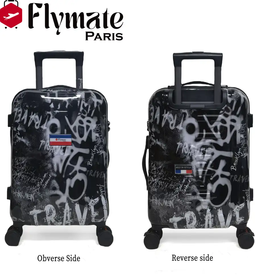 flymate paris Suitcase Combo (Black) - Image 2