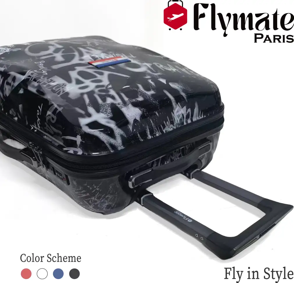 flymate paris Suitcase Combo (Black) - Image 3