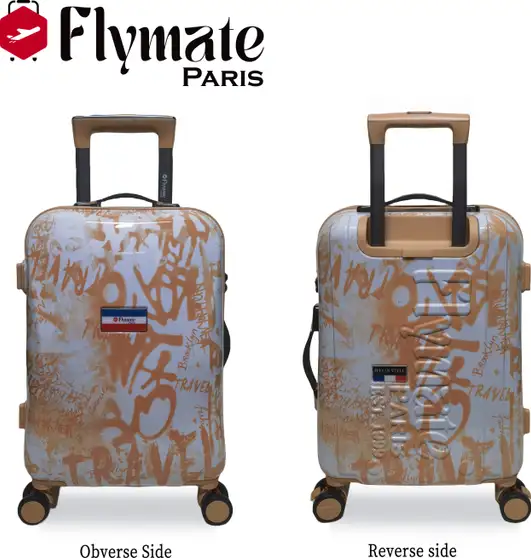flymate paris Suitcase Combo (Orange) - Image 2
