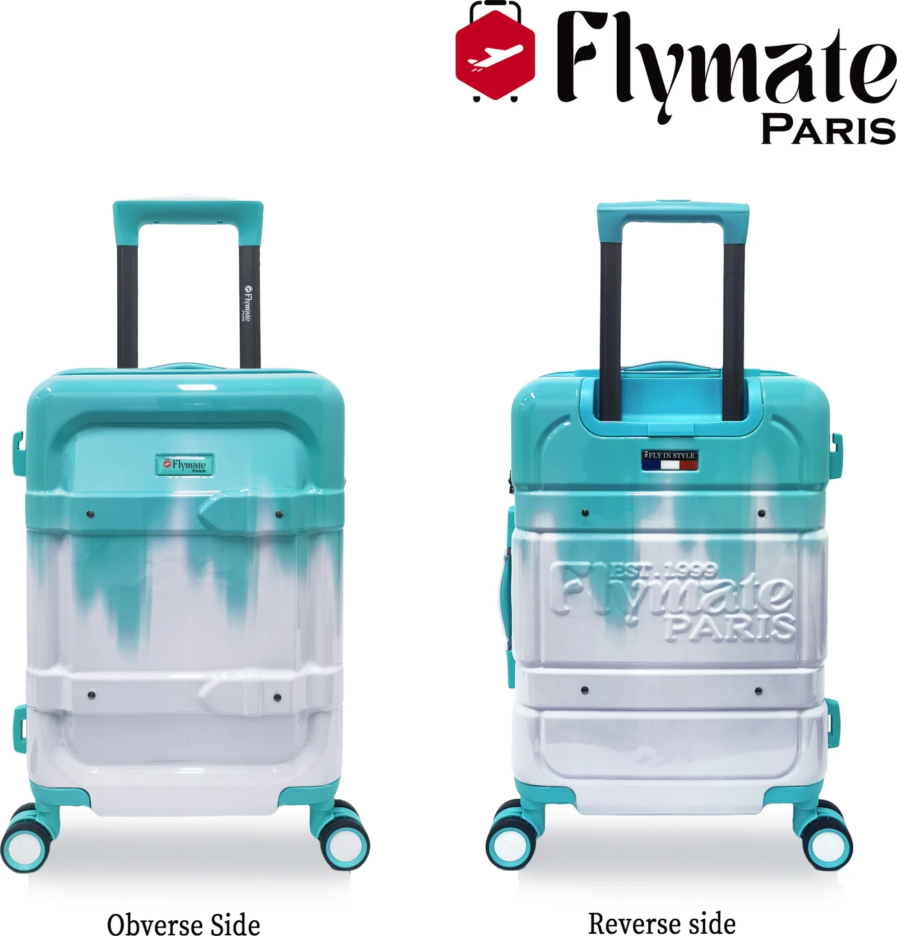 flymate paris Suitcase Combo (Blue) - Image 3