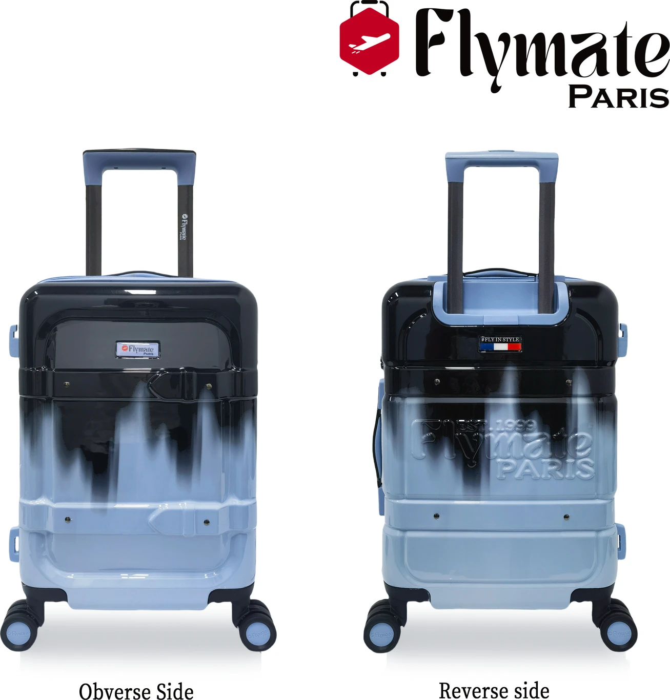 flymate paris Suitcase Combo (Blue) - Image 3