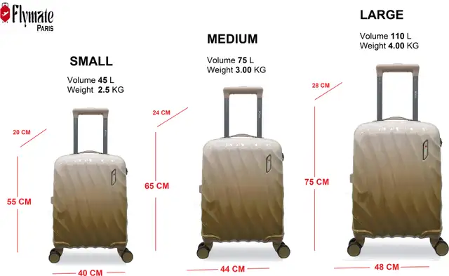 flymate paris Suitcase Combo (Brown) - Image 3