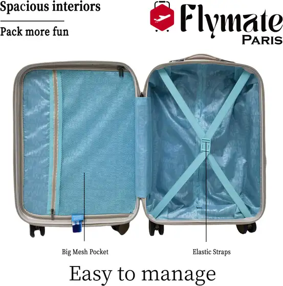 flymate paris Suitcase Combo (Brown) - Image 2