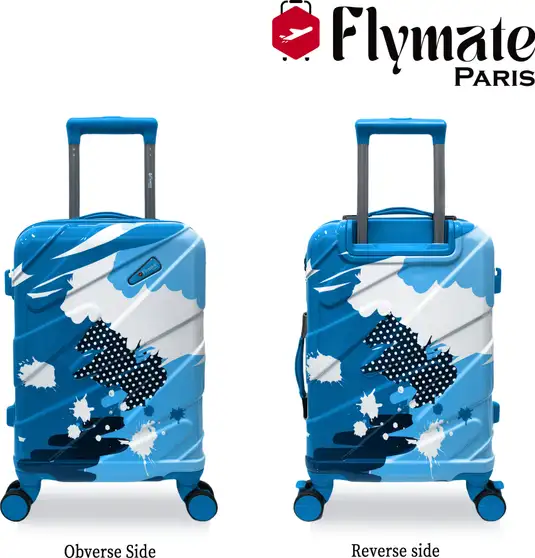 flymate paris Suitcase Combo (Blue)