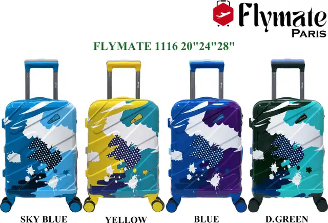 flymate paris Suitcase Combo (Green) - Image 3
