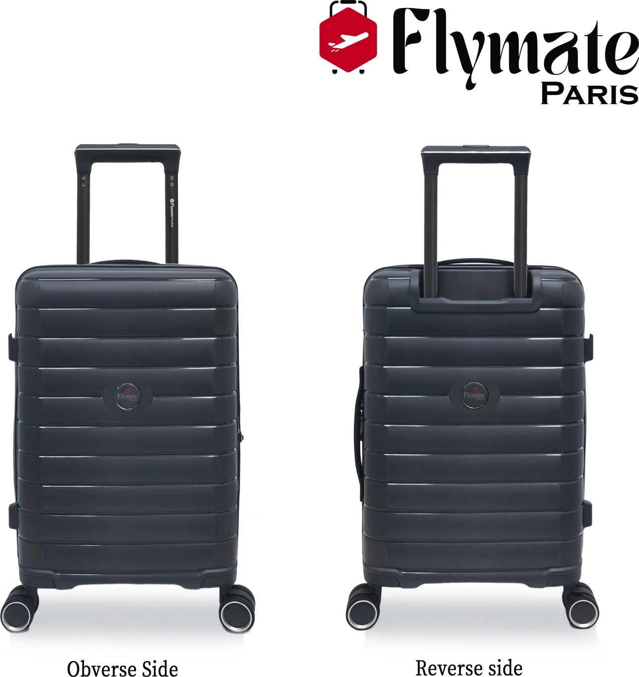 flymate paris Suitcase Combo (Grey) - Image 2