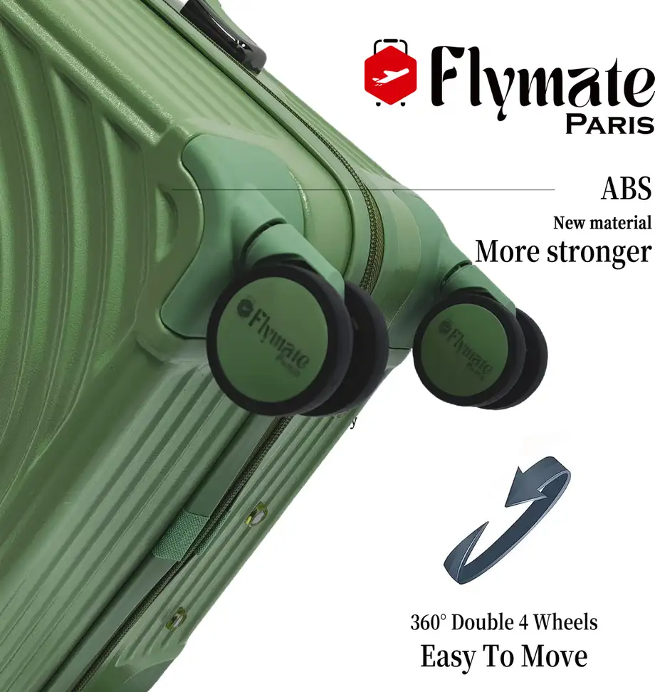 flymate paris Suitcase Combo (Green) - Image 2