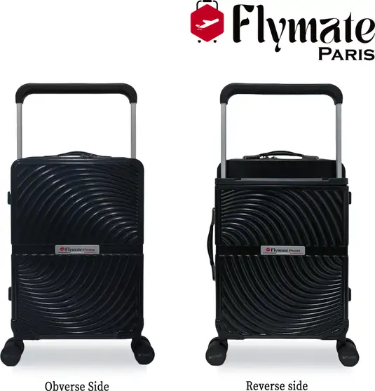flymate paris Suitcase Combo (Black)