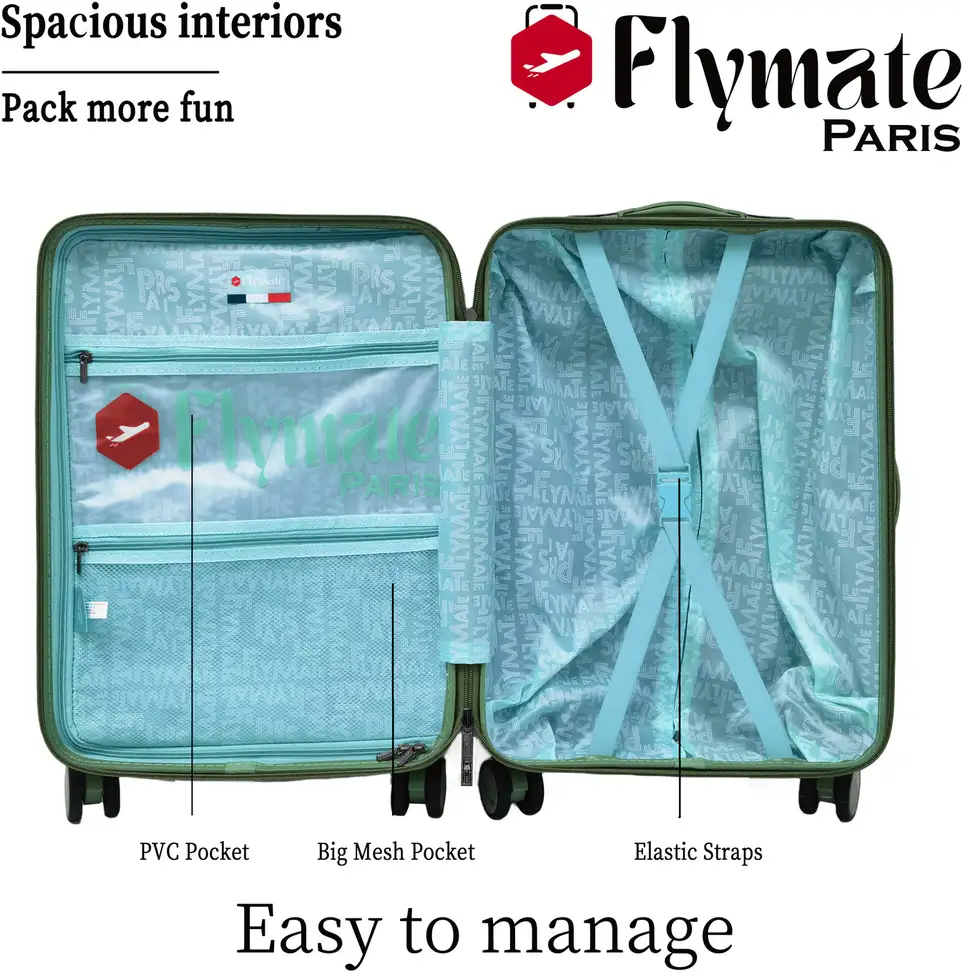 flymate paris Suitcase Combo (Grey) - Image 5