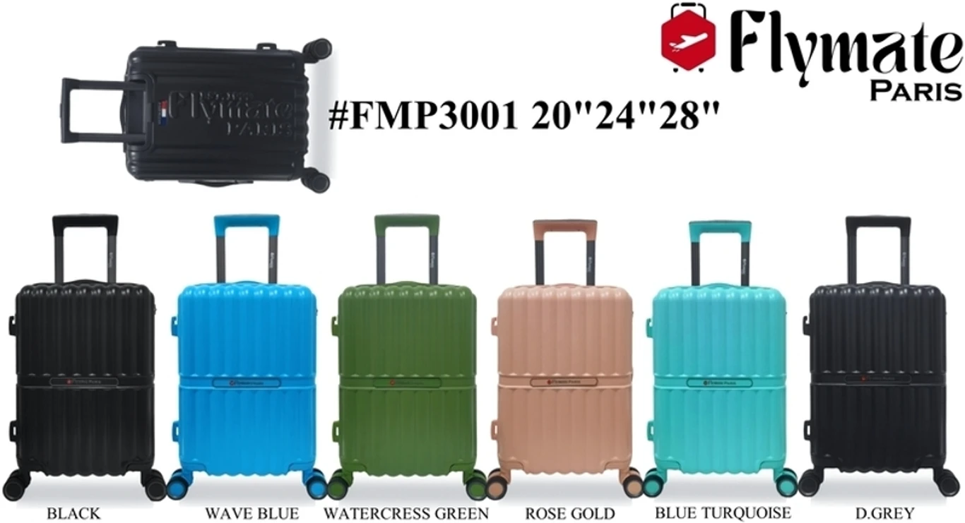 flymate paris Suitcase Combo (Black) - Image 4