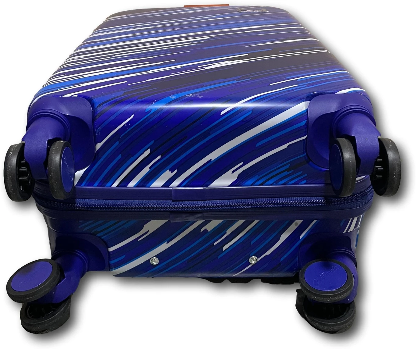 Large Check-in Suitcase (75 cm) 4 Wheels - STRIPES BLUE 28INCH - Blue - Image 3